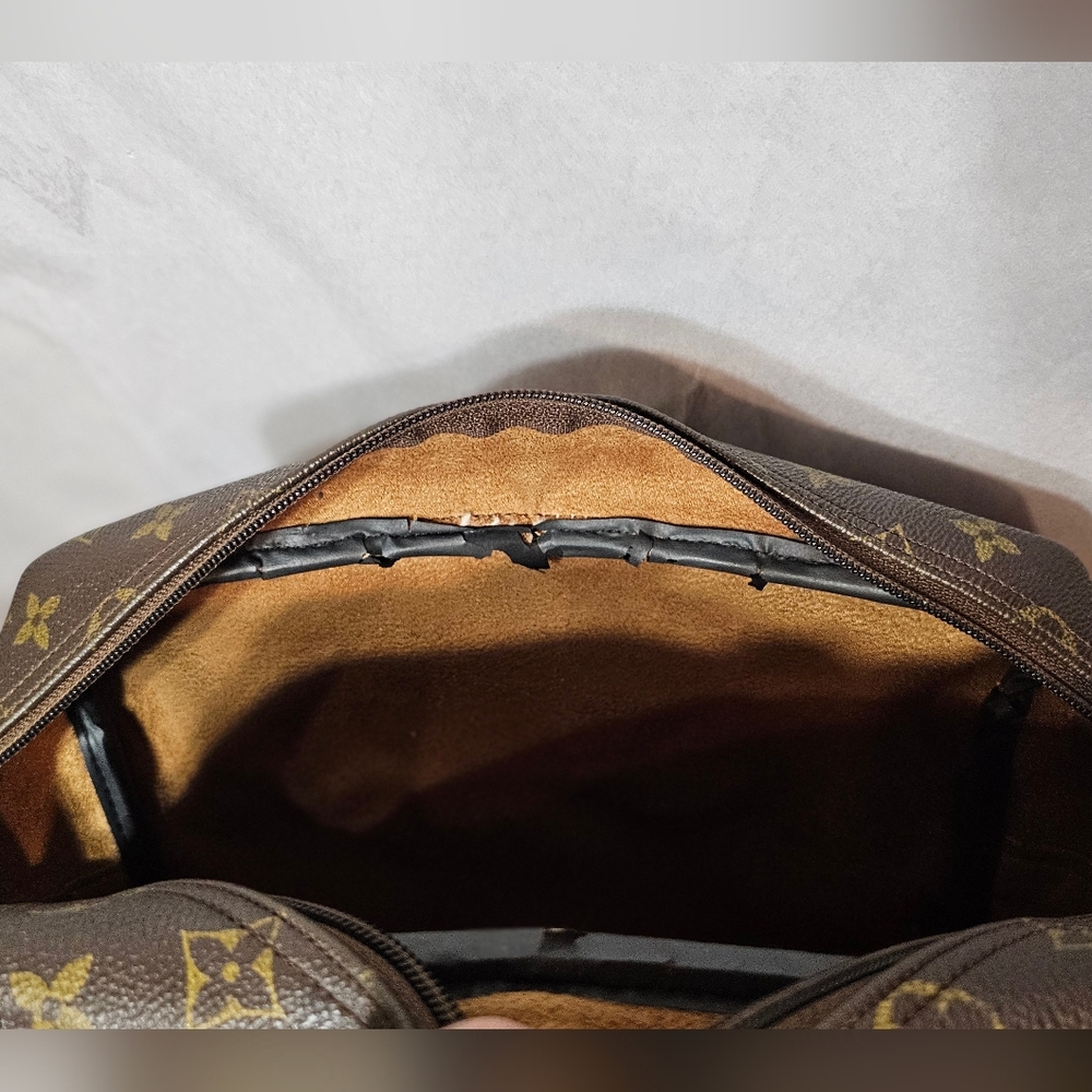 Designer Inspired Monogram Canvas Backpack- EUC - image 3